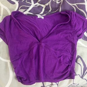 Garage crop top- purple medium